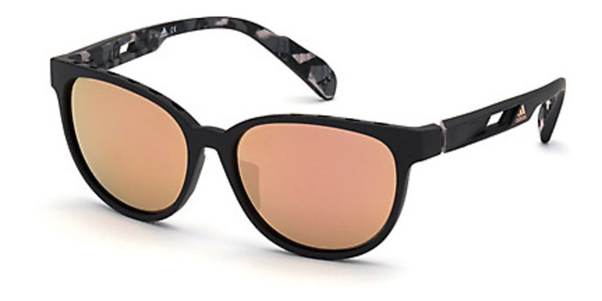 Adidas Sport SP0021 02G, Black frame, Brown Mirror lenses