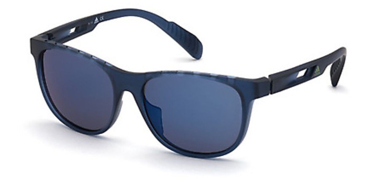 Adidas Sport SP0022 92V, Blue frame, Dark Blue lenses