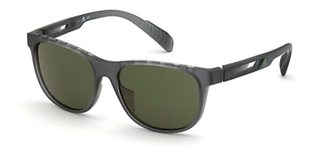 Adidas Sport SP0022 20N, Grey frame, Green lenses