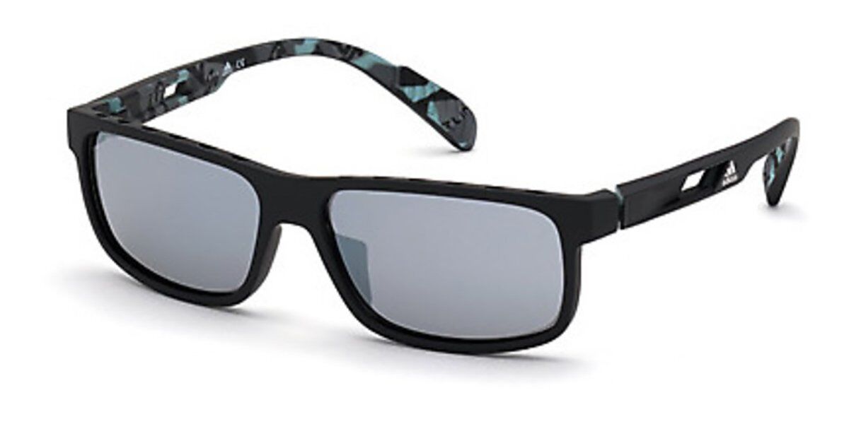 Adidas Sport SP0023 02C, Black frame, Grey Mirror lenses