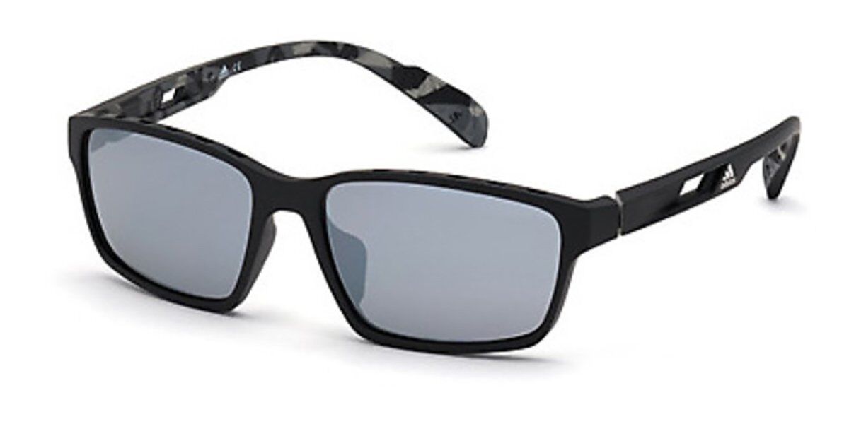 Adidas Sport SP0024 02C, Black frame, Grey Mirror lenses