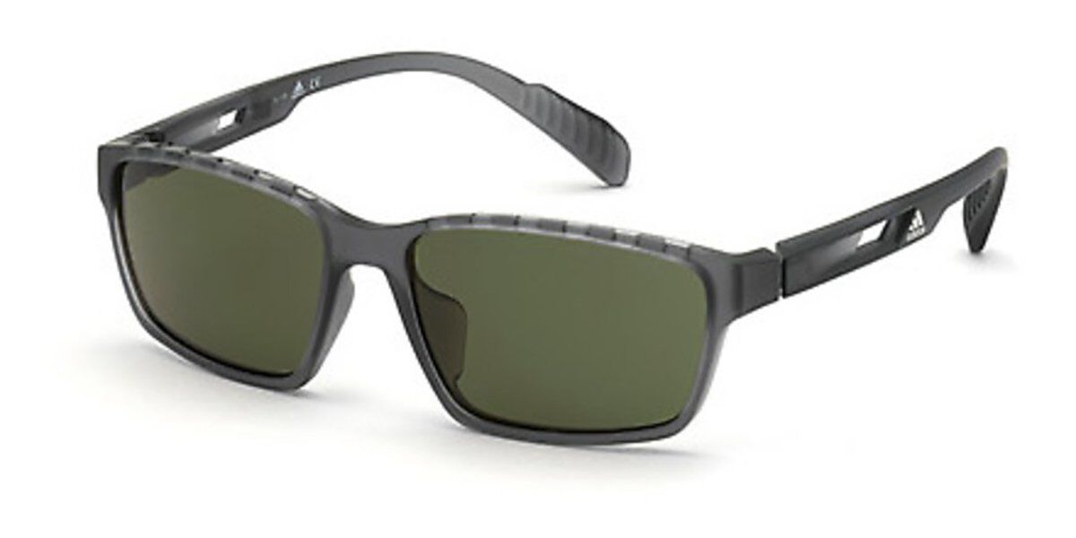 Adidas Sport SP0024 20N, Grey frame, Green lenses