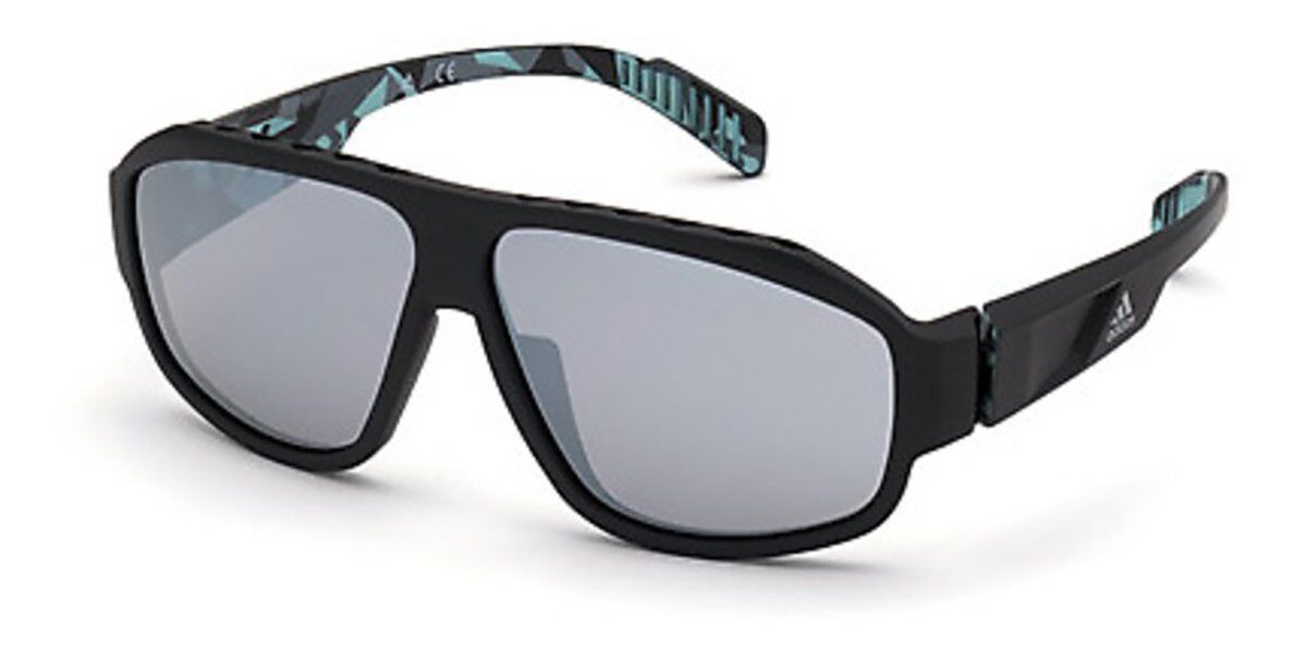 Adidas Sport SP0025 02C, Black frame, Grey Mirror lenses