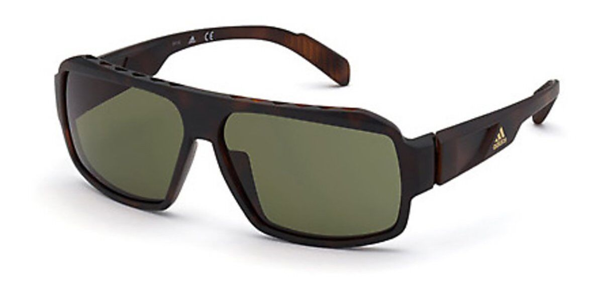 Adidas Sport SP0026 52N, Tortoiseshell frame, Green lenses