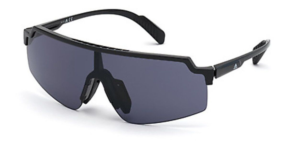 Adidas Sport SP0028 01A, Black frame, Grey lenses