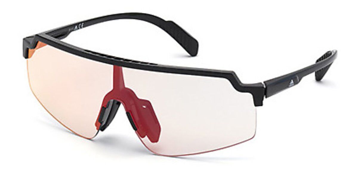 Adidas Sport SP0028 01C, Black frame, Grey Mirror lenses