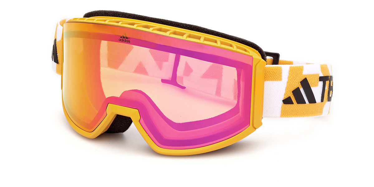 Adidas Sport SP0040 40Z, Yellow frame, Gradient Purple Mirror lenses