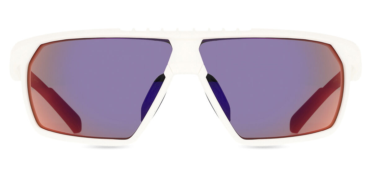 Adidas Sport SP0030 21Z, White frame, Gradient Purple Mirror lenses