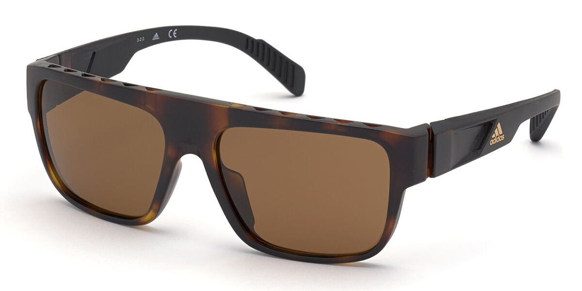 Adidas Sport SP0037 52E, Tortoiseshell frame, Brown lenses