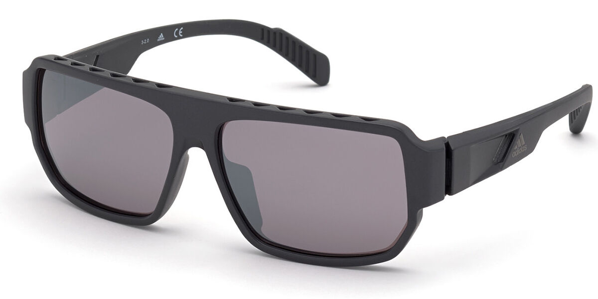 Adidas Sport SP0038 20C, Grey frame, Grey Mirror lenses