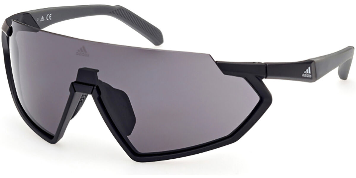 Adidas Sport SP0041 02A, Black frame, Smoke Grey lenses