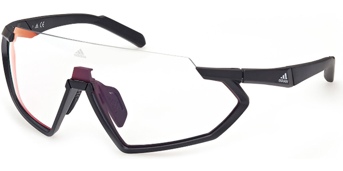 Adidas Sport SP0041 02U, Black frame, Burgundy Mirror lenses