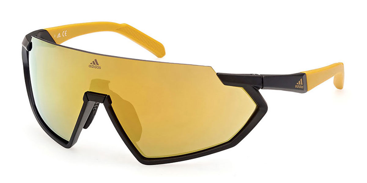 Adidas Sport SP0041 02G, Black frame, Brown Mirror lenses