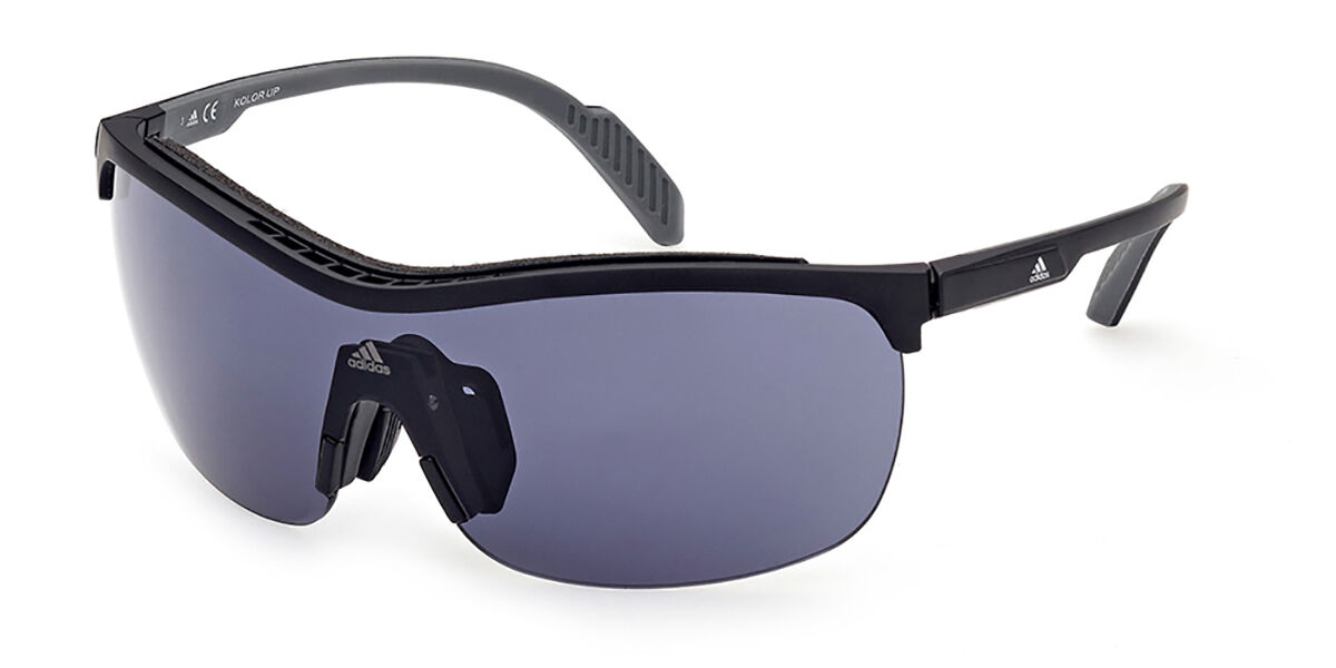 Adidas Sport SP0043 02A, Black frame, Smoke Grey lenses
