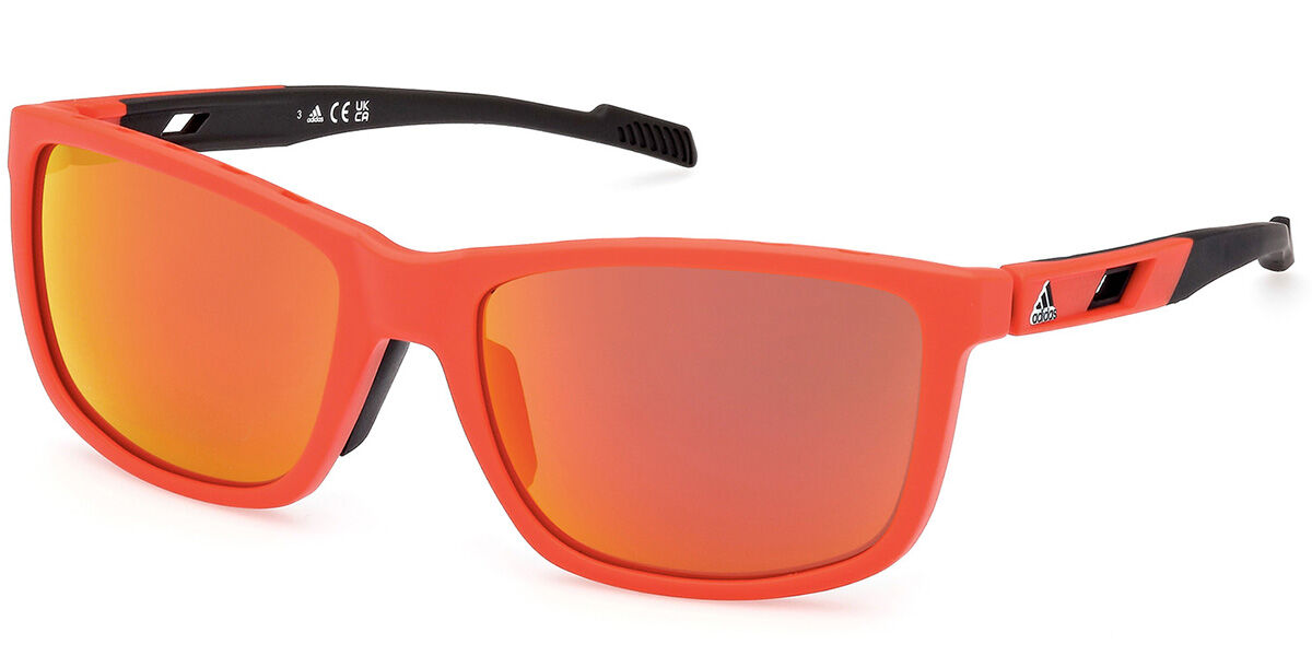 Adidas Sport SP0047 67L, Red frame, Roviex Mirror lenses