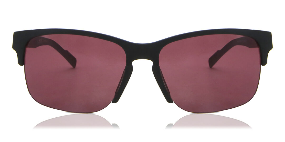 Adidas Sport SP0048 02S, Black frame, Burgundy Red lenses