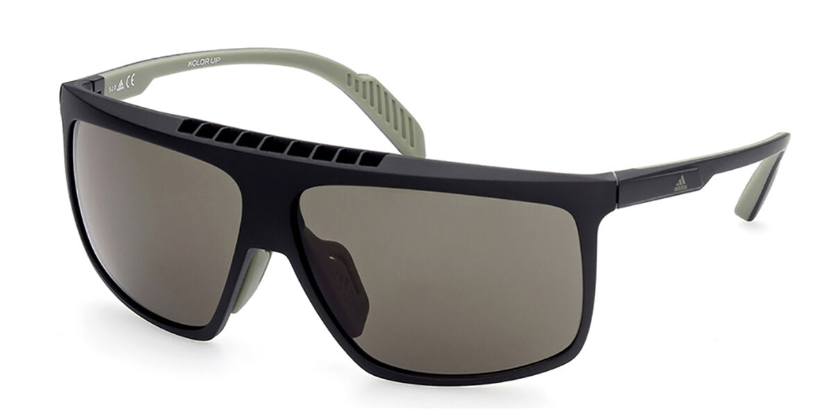 Adidas Sport SP0032-H 02N, Black frame, Grey lenses