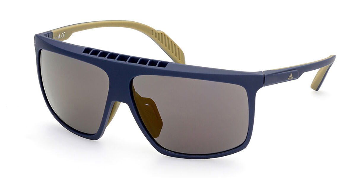 Adidas Sport SP0032-H 92G, Blue frame, Brown Mirror lenses
