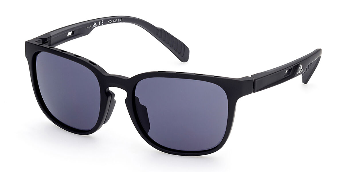 Adidas Sport SP0033 02A, Black frame, Dark Grey lenses