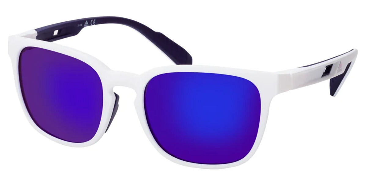 Adidas Sport SP0033 21Y, White frame, Violet lenses