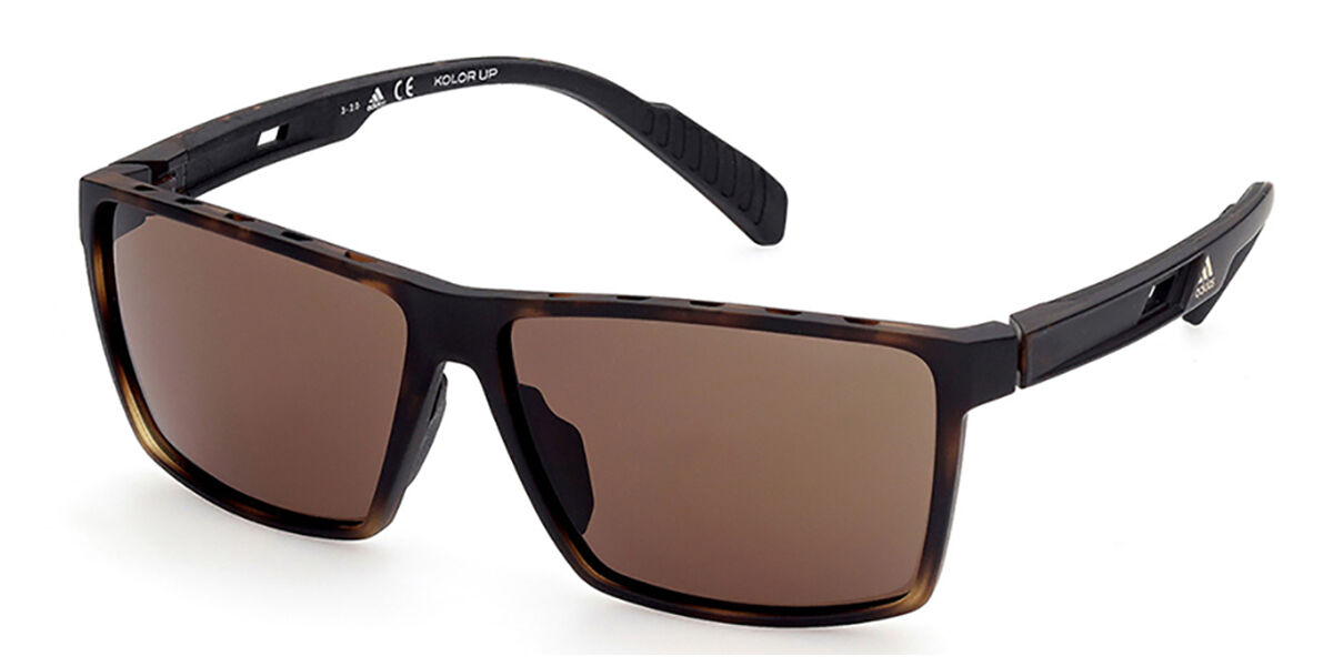 Adidas Sport SP0034 52E, Tortoiseshell frame, Brown lenses