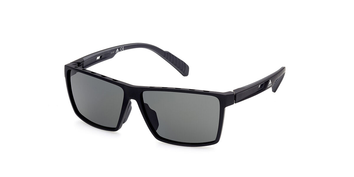 Adidas Sport SP0034 02A, Black frame, Smoke Grey lenses