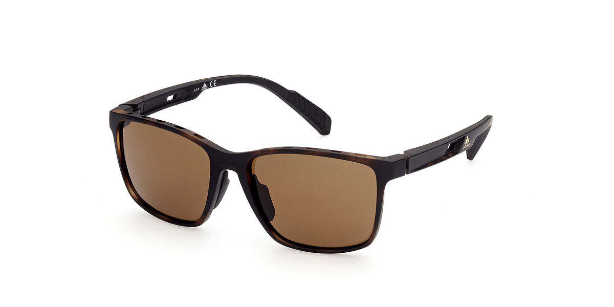 Adidas Sport SP0035 52E, Tortoiseshell frame, Brown lenses