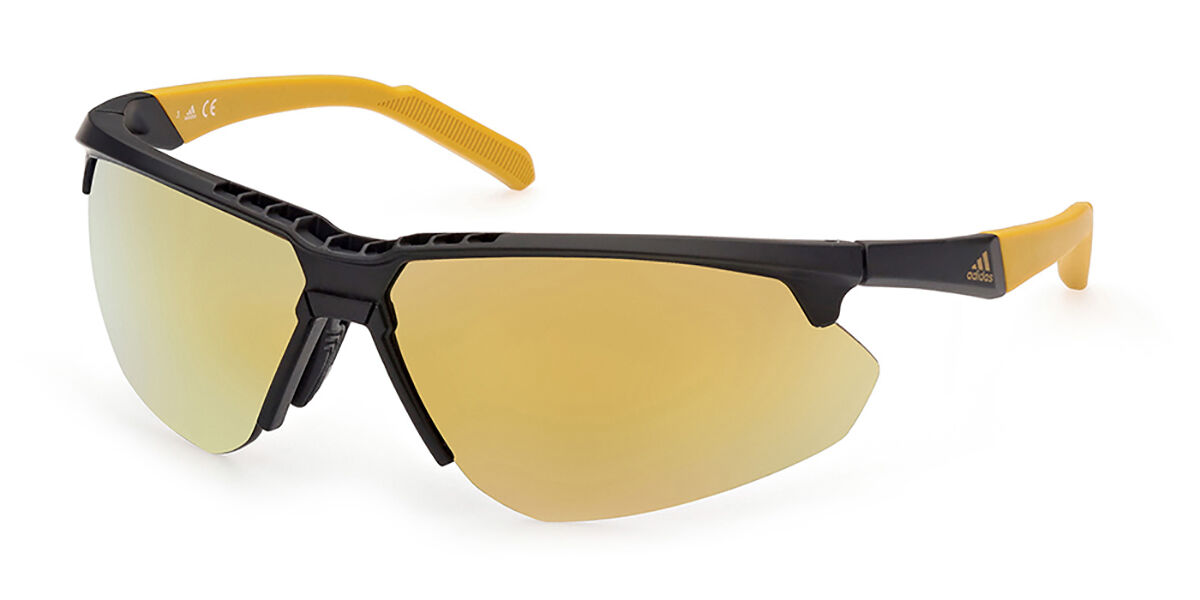 Adidas Sport SP0042 02G, Black frame, Brown Mirror lenses