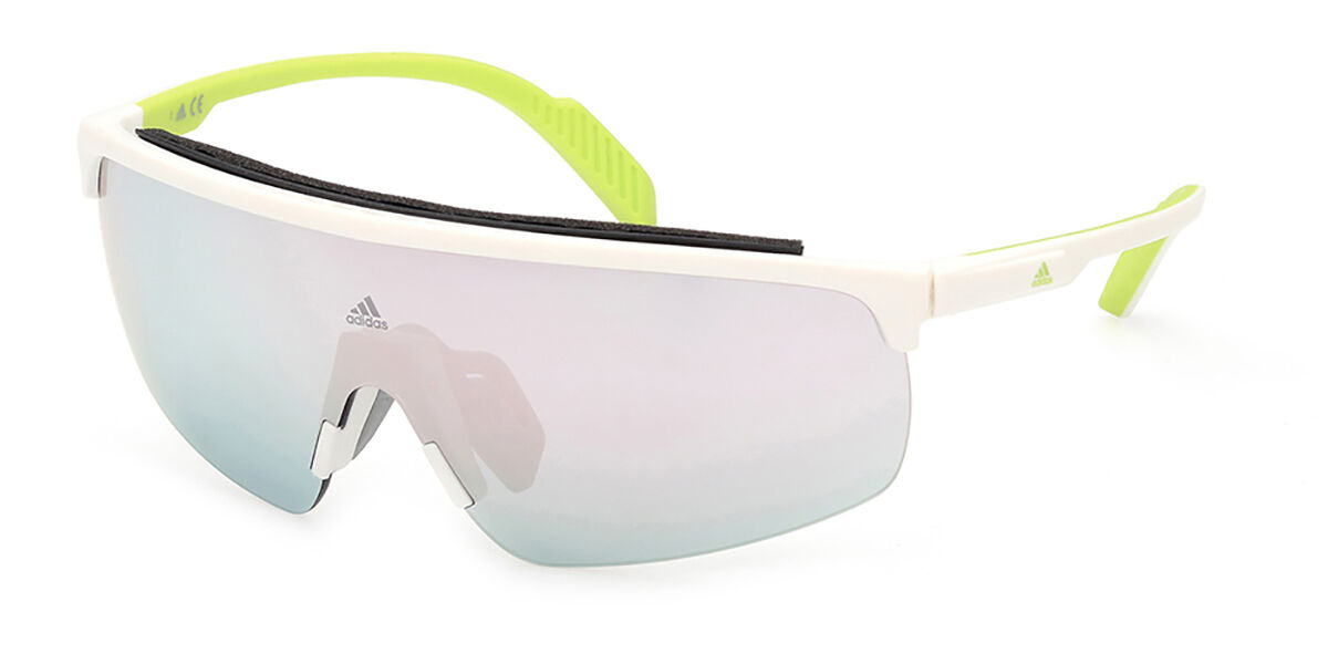 Adidas Sport SP0044 24C, White frame, Smoke Grey Mirror lenses
