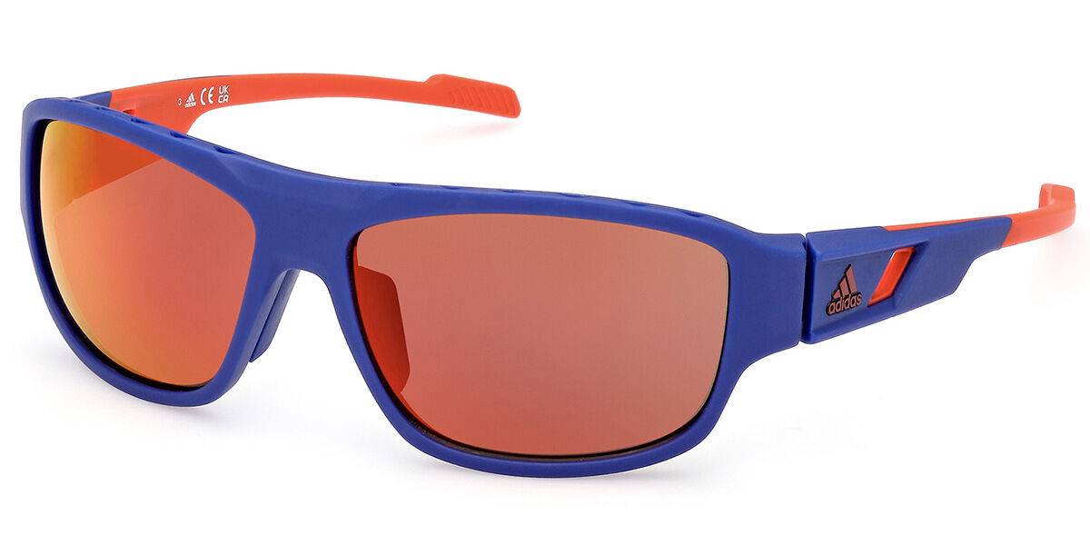 Adidas Sport SP0045 91L, Blue frame, Roviex Mirror lenses