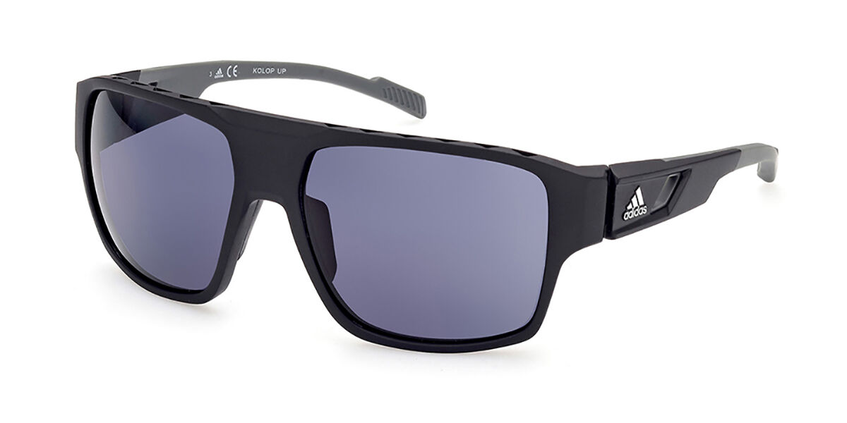 Adidas Sport SP0046 02A, Black frame, Dark Grey lenses