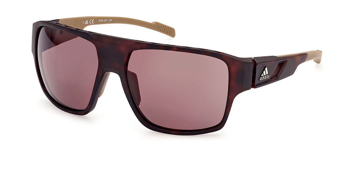 Adidas Sport SP0046 52E, Tortoiseshell frame, Brown lenses