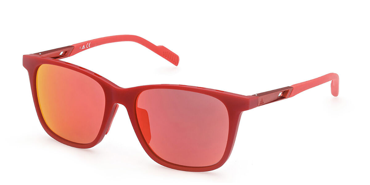 Adidas Sport SP0051 67U, Red frame, Red Mirror lenses