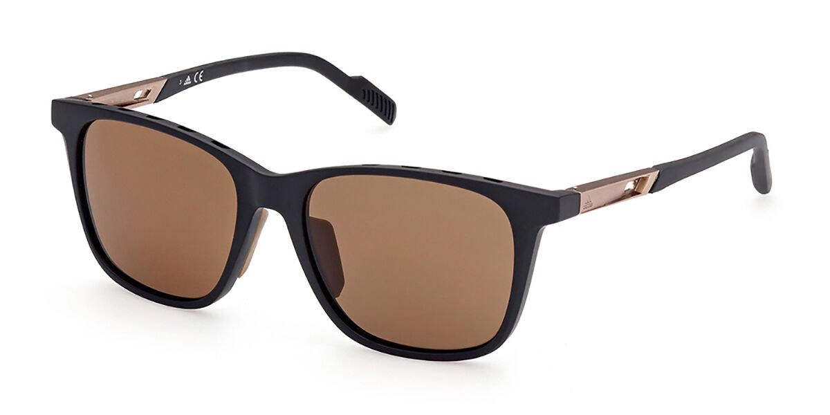 Adidas Sport SP0051 Polarized 02E, Black frame, Brown lenses