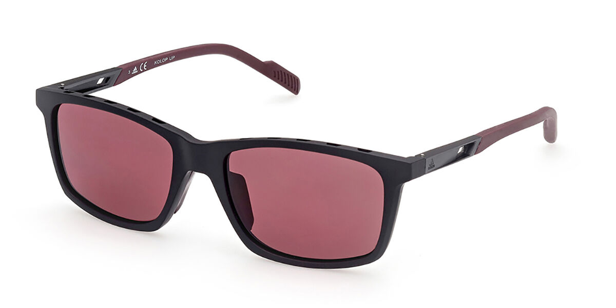 Adidas Sport SP0052 02S, Black frame, Red lenses