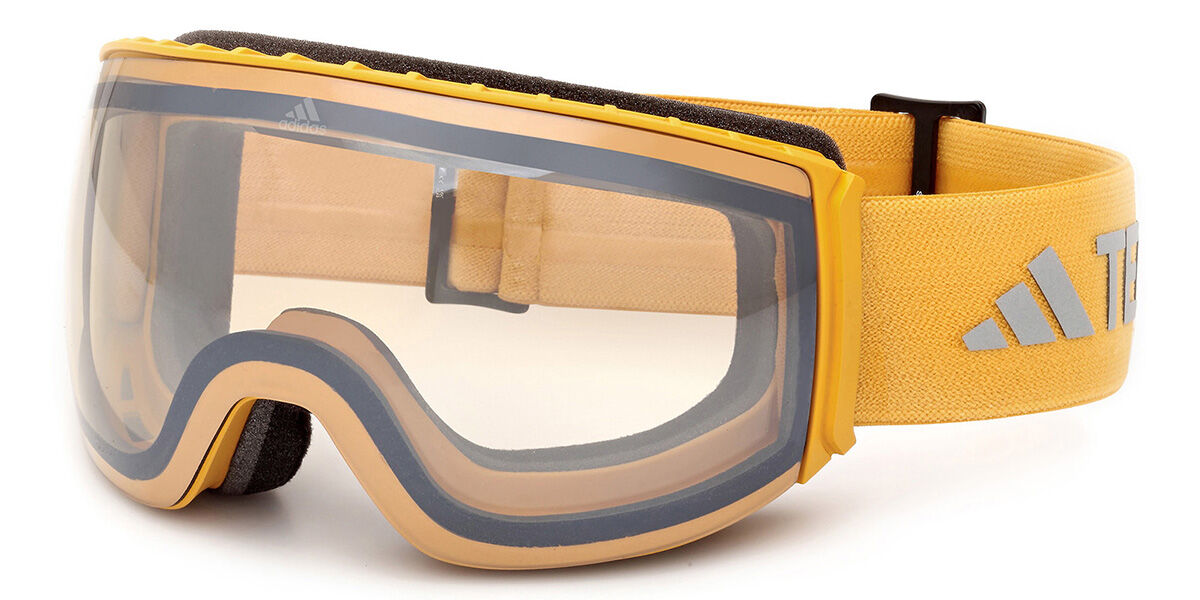Adidas Sport SP0053 40G, Yellow frame, Brown Mirror lenses