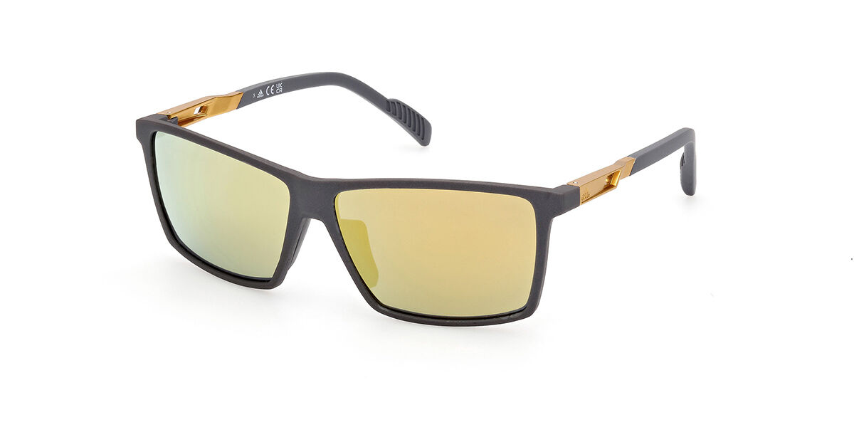 Adidas Sport SP0058 20G, Grey frame, Brown Mirror lenses
