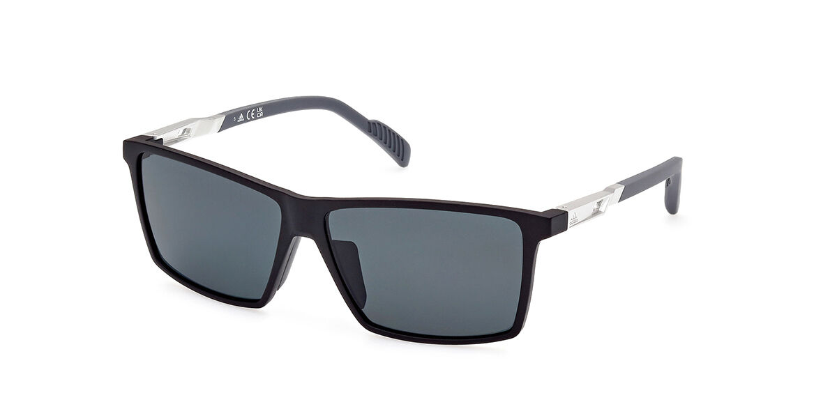Adidas Sport SP0058 Polarized 02D, Black frame, Grey lenses