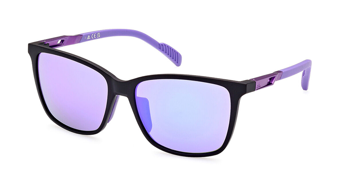Adidas Sport SP0059 02Z, Black frame, Gradient Purple Mirror lenses