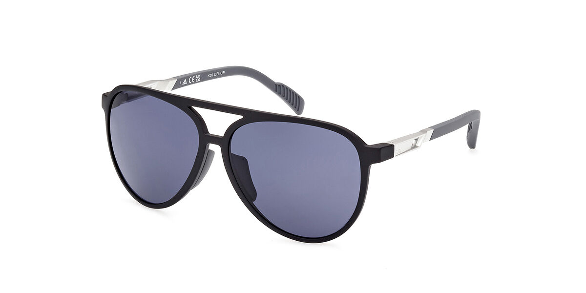 Adidas Sport SP0060 02A, Black frame, Smoke Grey lenses
