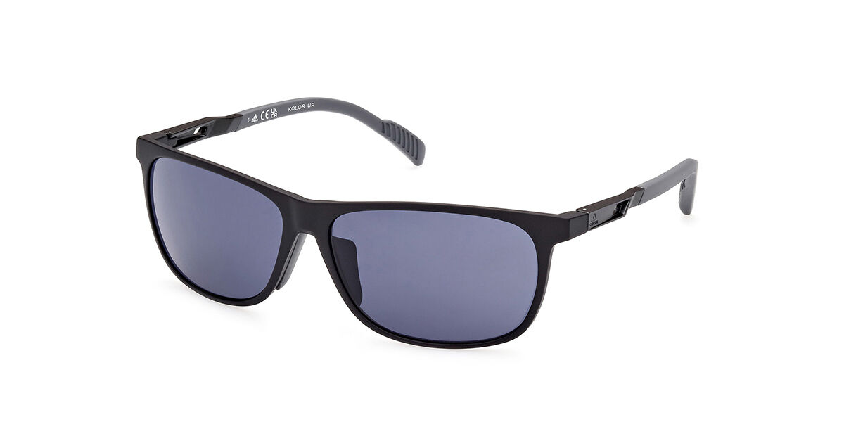 Adidas Sport SP0061 02A, Black frame, Smoke Grey lenses