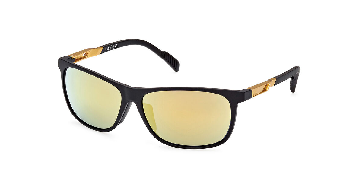 Adidas Sport SP0061 02G, Black frame, Brown Mirror lenses