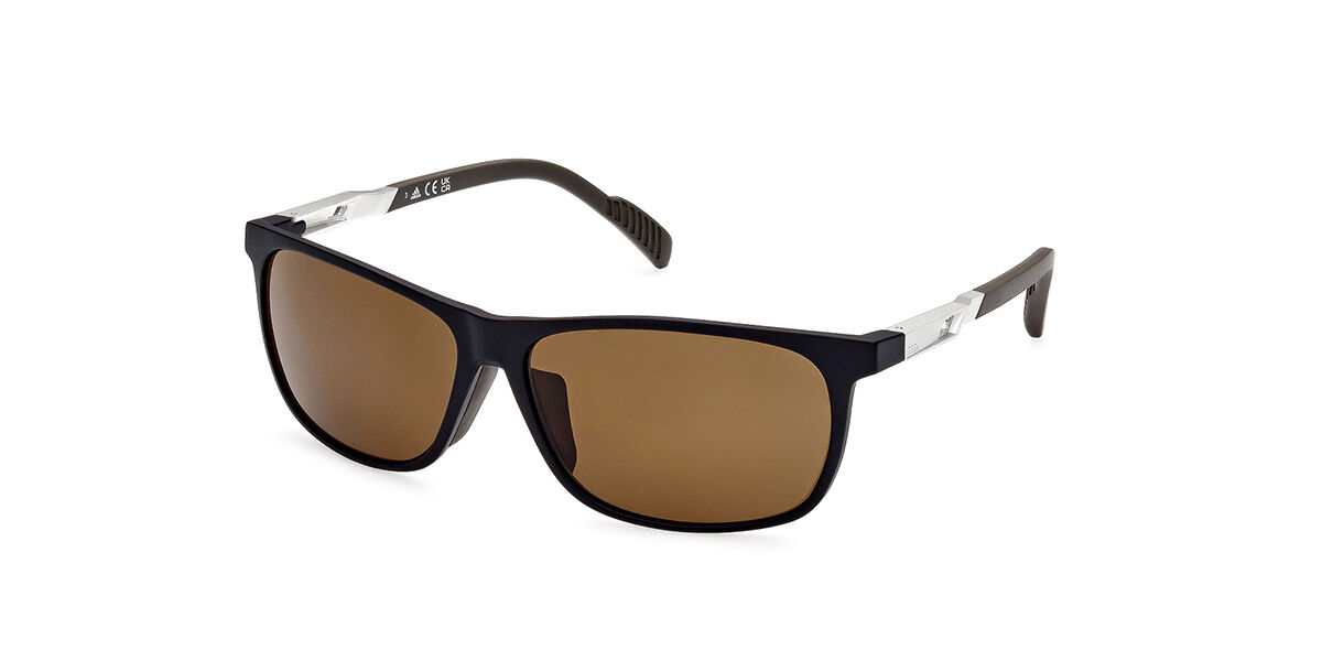 Adidas Sport SP0061 Polarized 02H, Black frame, Brown lenses
