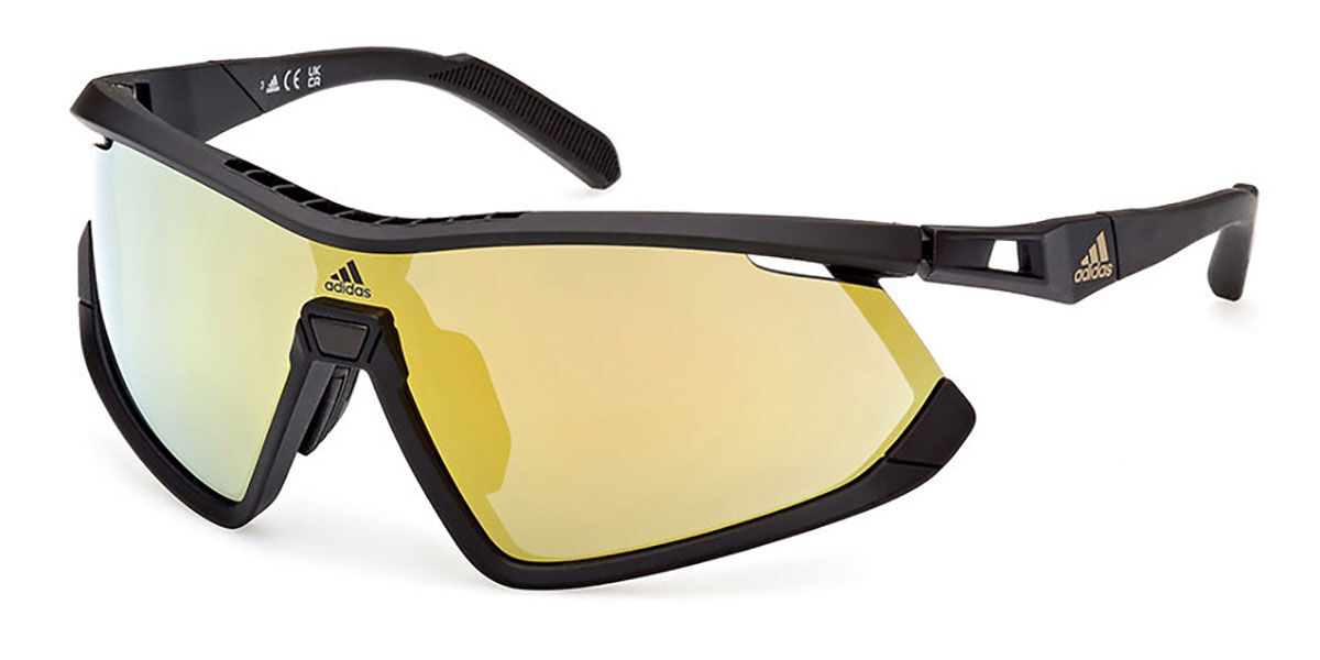 Adidas Sport SP0055 02G, Black frame, Brown Mirror lenses