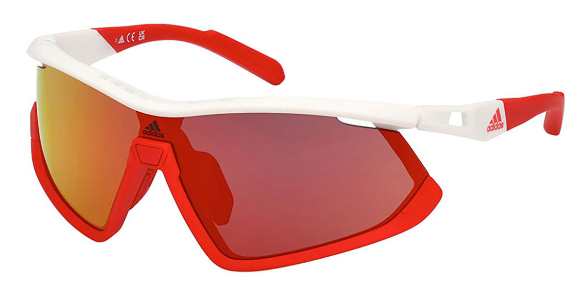 Adidas Sport SP0055 24L, Red frame, Red Mirror lenses