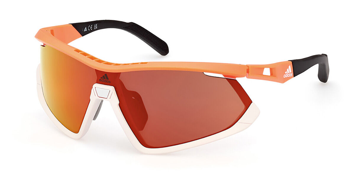 Adidas Sport SP0055 21L, White frame, Roviex Mirror lenses