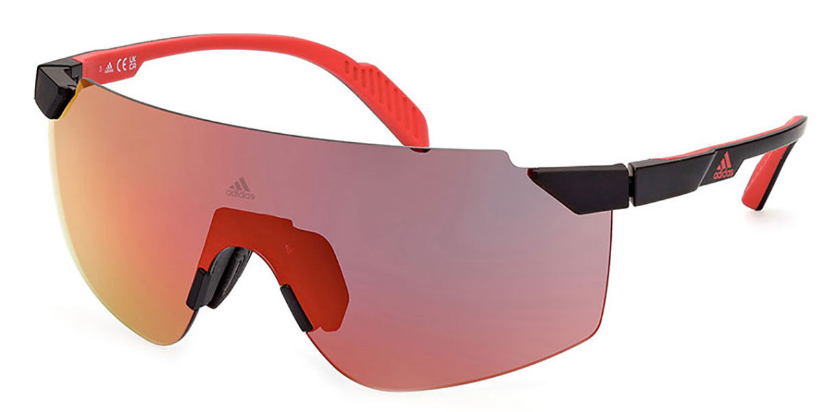 Adidas Sport SP0056 02L, Red frame, Roviex Mirror lenses