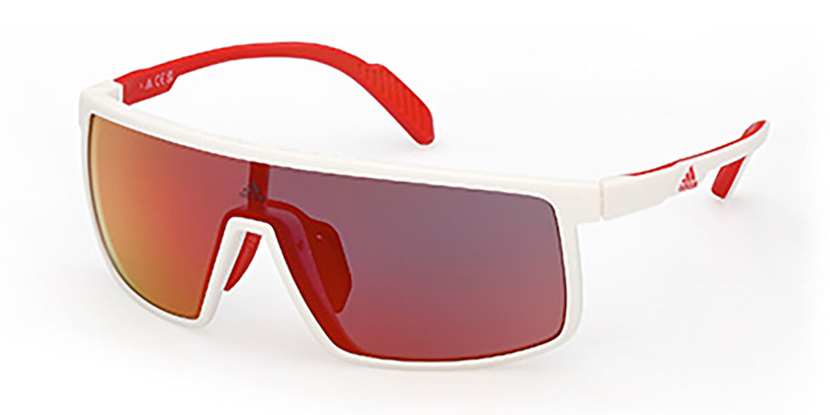 Adidas Sport SP0057 24L, White frame, Roviex Mirror lenses