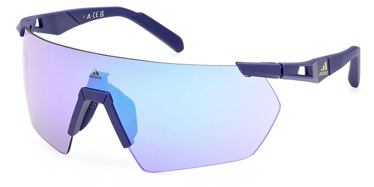 Adidas Sport SP0062 92Z, Blue frame, Gradient Purple Mirror lenses