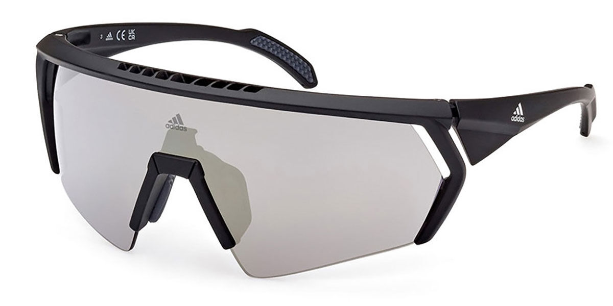 Adidas Sport SP0063 02G, Black frame, Brown Mirror lenses